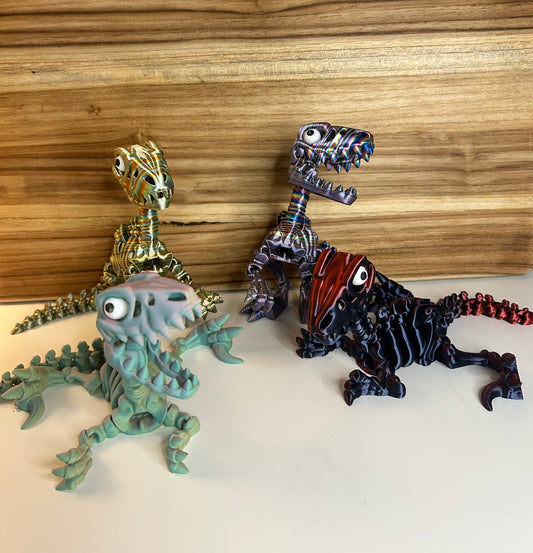 Skeleton Raptor Dinosaur - 3d Printed