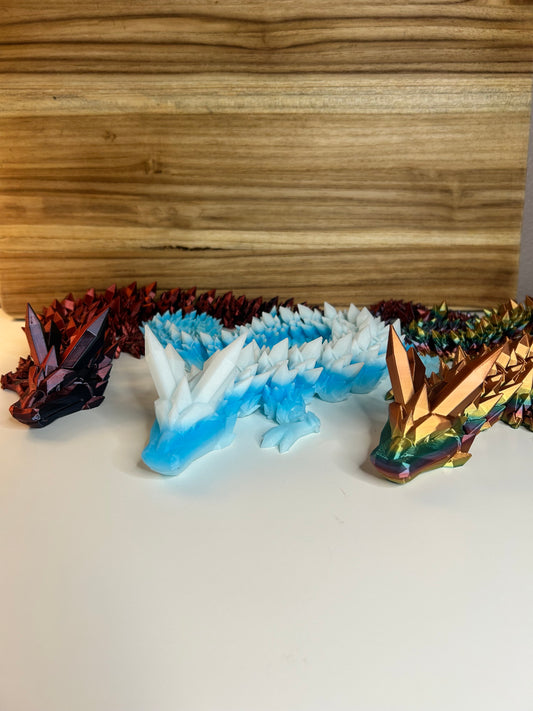 24 Inch Crystal Dragon - 3D Printed