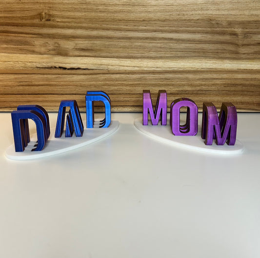 Reversing Mom/Dad Sign - 3D Printed