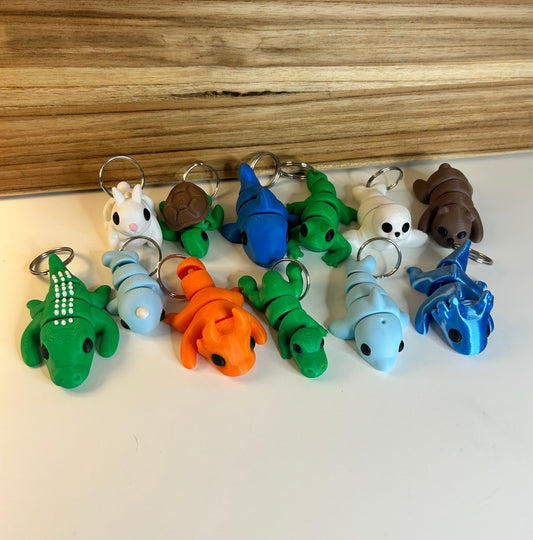 Animal Keychains - 3d Printed
