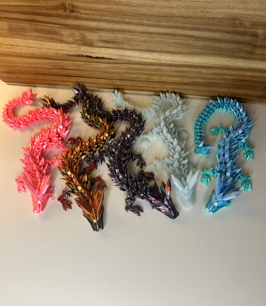 14 Inch Crystal Dragon - 3D Printed