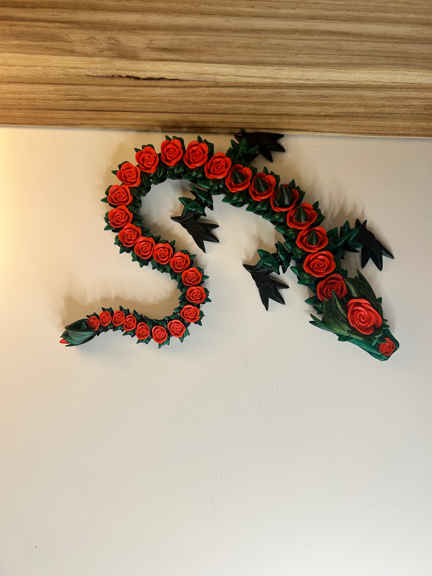 21 Inch Rose Dragon - 3D Printed