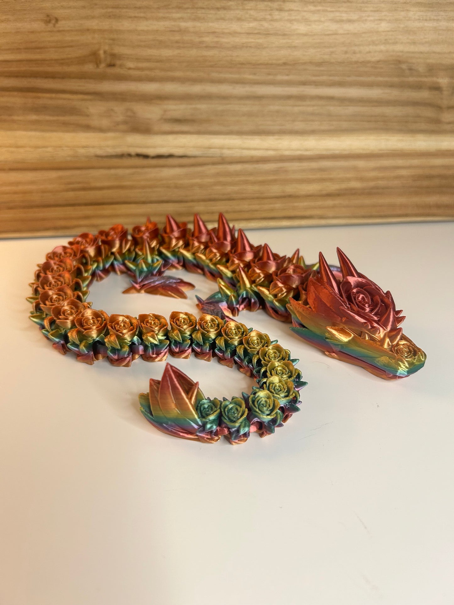 21 Inch Rose Dragon - 3D Printed